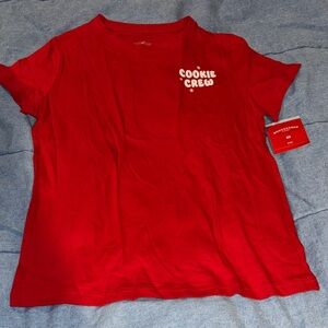 NWT Wondershop Cookie Crew Red Graphic Tee XS Women’s
